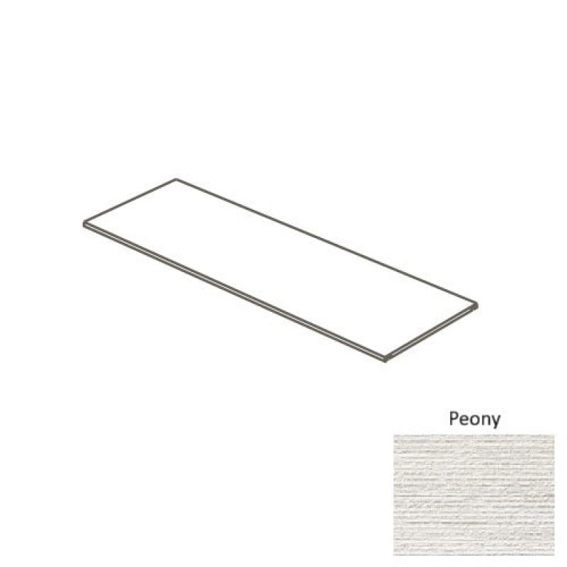 Haddonstone Peony Porcelain Floor Trim - 12" X 24" Step Nose - Textured