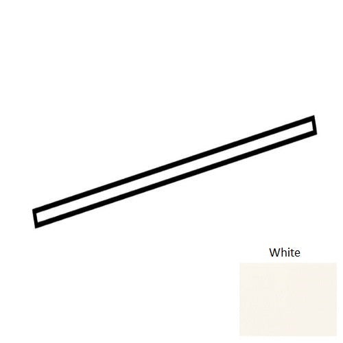 Color Wheel Classic White Ceramic Wall Trim - 1/2" X 11 15/16" Jolly - Semi Gloss