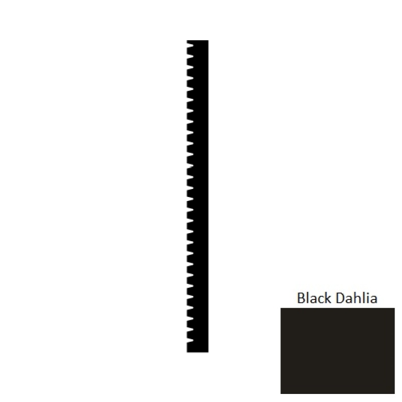 Black Dahlia Thermoplastic Wall Base 6" x 8 Ft x 3/8"
