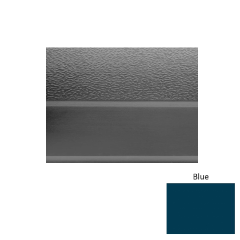 Solid 93 Blue Textured Rubber (Sq) Stair Tread - Textured