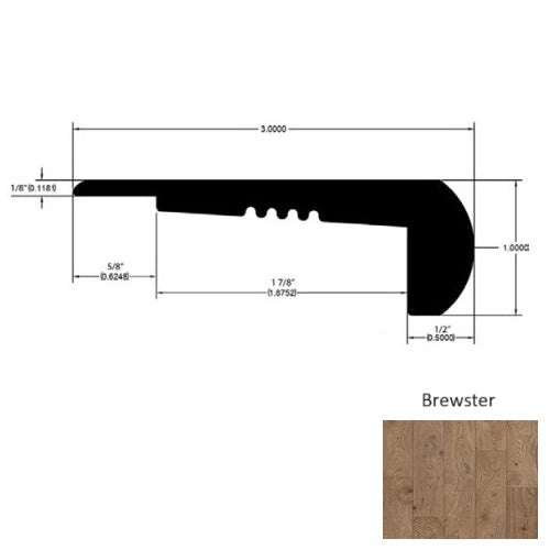 Trinity Brewster Hardwood Overlap Stair Nose