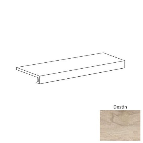Luxwood Destin Luxury Vinyl 12" X 48" Square Nose Full Size Stair Tread