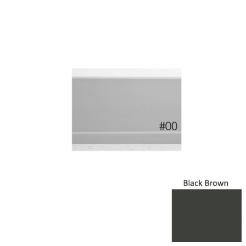 Pinnacle Plus #00 Simplicity Black Brown Rubber Coil Wall Base - 4" X 60 Ft
