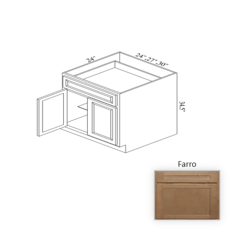 B24 Farro Wood Kitchen Base Cabinet
