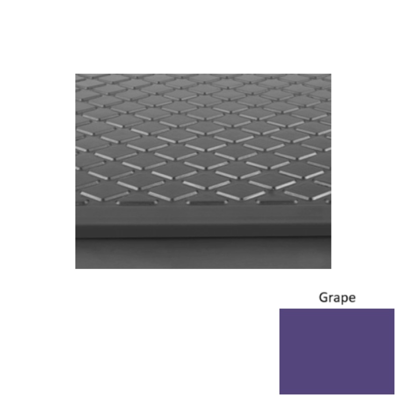 Solid 30 Grape Diamond Rubber (Sq) Stair Tread - Textured