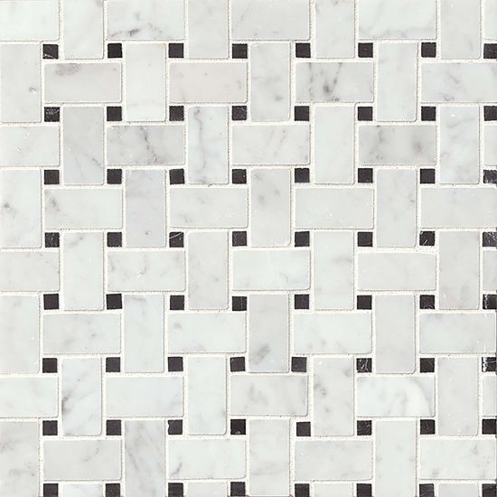 Aurora Marble Mosaic - Basket Weave - Honed