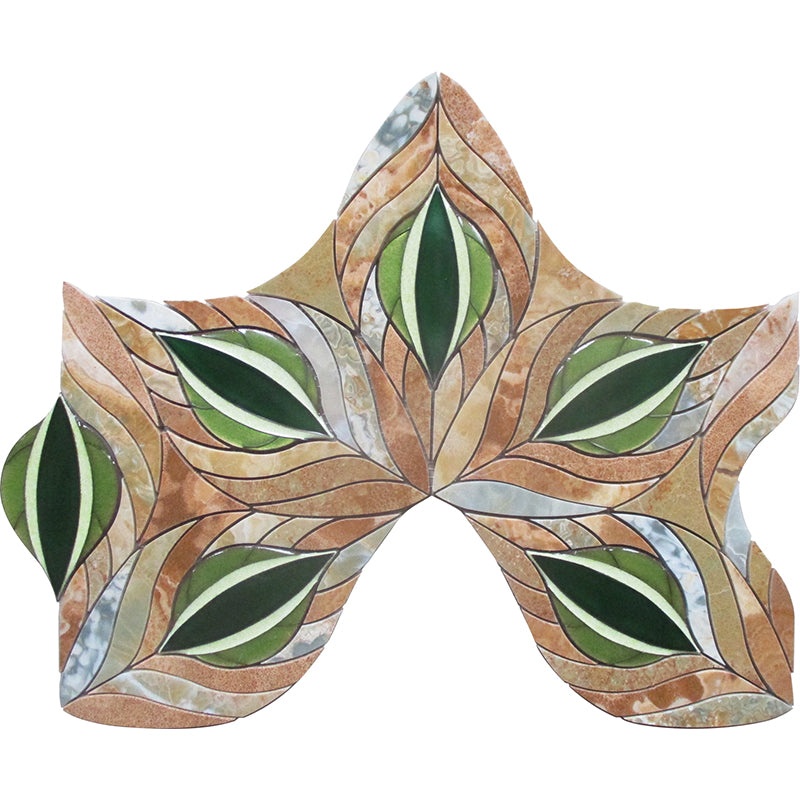 Majesty Eleanor Natural Stone Mosaic - Leaf - Polished
