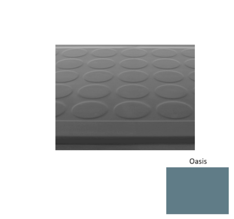 Solid 92 Oasis Low Profile Raised Circular Rubber (Sq) Stair Tread - Textured