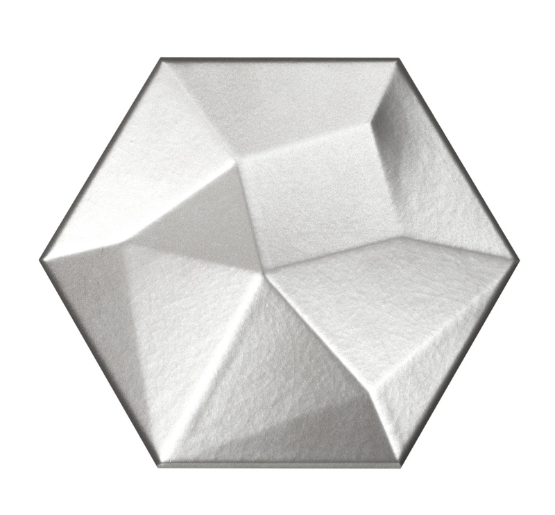 Code Metallic High Ceramic Tile - Glossy - Hexagon