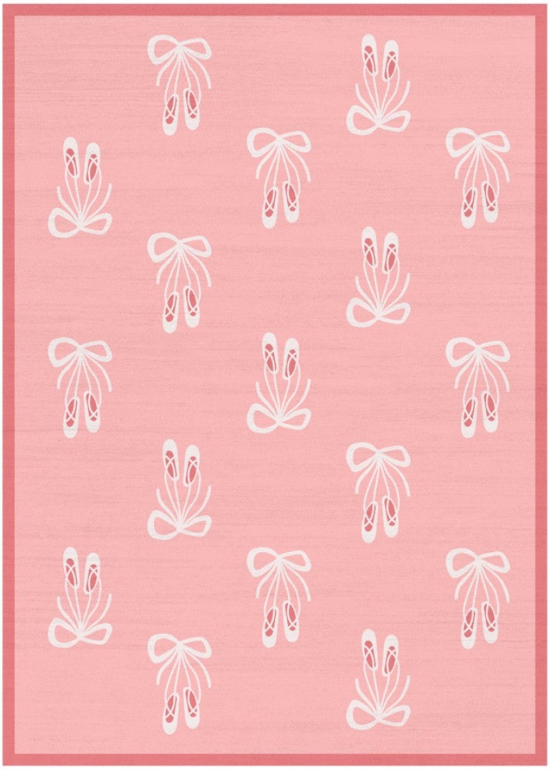 Imagination Pink Ima14 Polyester Contemporary Area Rug - 5 Ft X 7 Ft - Pink