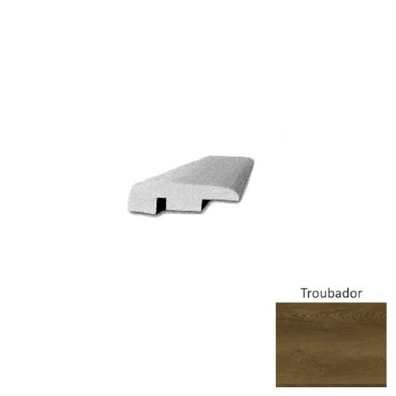 Conquest Troubador Luxury Vinyl Moulding / Trim - 94" End Cap - Ceramic Bead