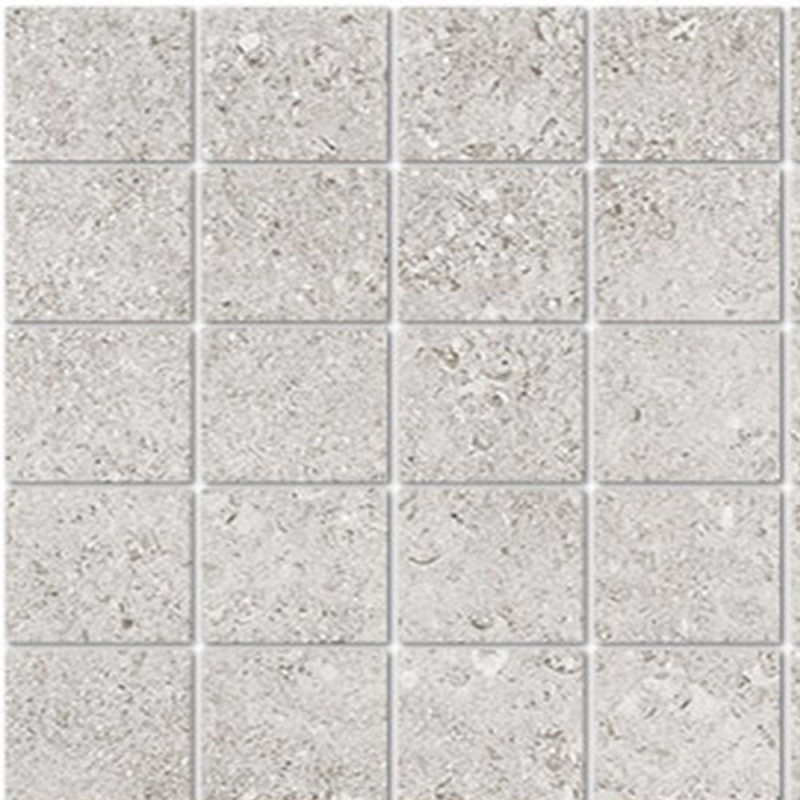 Shellstone White Porcelain Mosaic - 3" X 3" - Matte