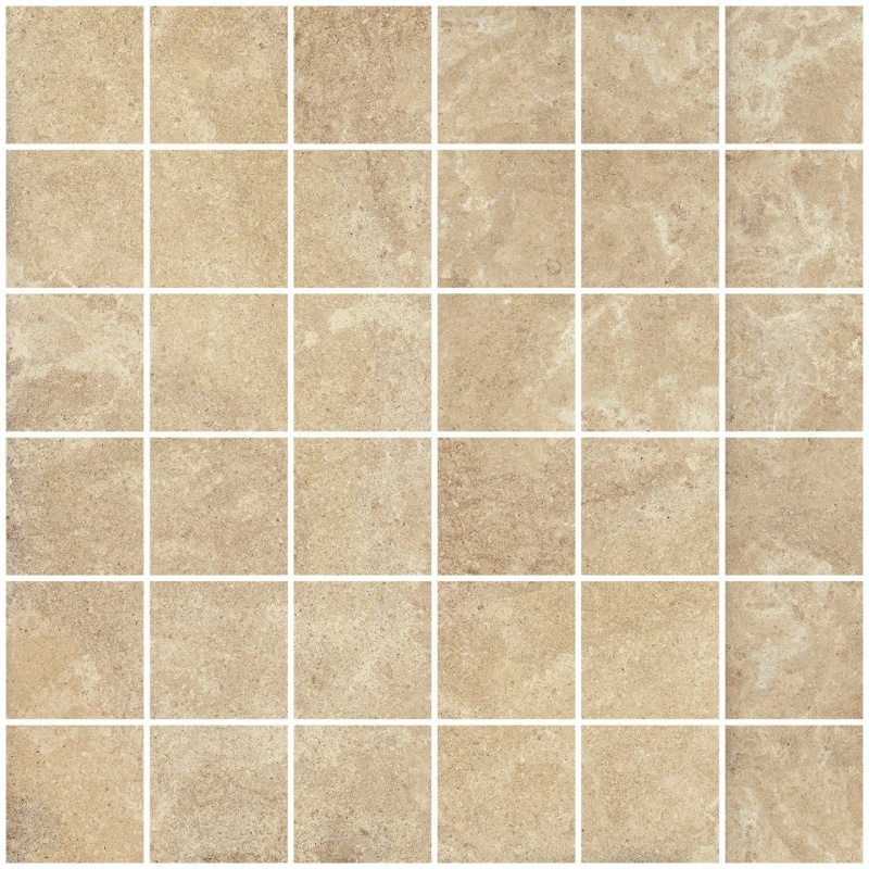 Matiere Beige Tozzetto Porcelain Mosaic - 2" x 2" Matte