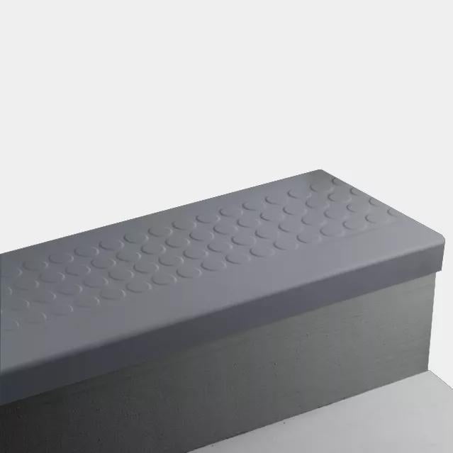 Raised Round Rubber Angle-Fit Stair Tread