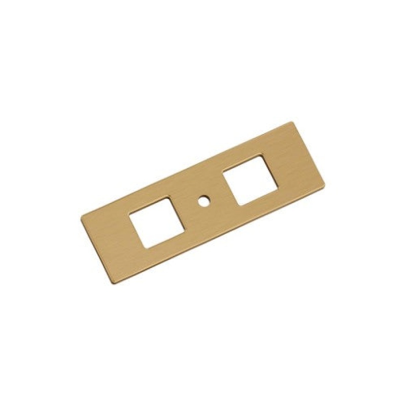 Medora Zinc Knob Cabinet Backplate - Champagne Bronze - 3 11/16" (94 Mm) Length
