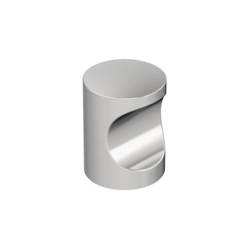 Whistle Zinc Cabinet Knob - Polished Chrome - 11/16" (17 Mm) Length