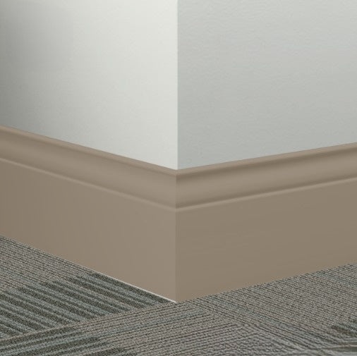 Johnsonite Wetlands Rubber Millwork Contoured Wall Base - 5 1/4" X 96" X 3/8" Inflection - Millwork Contoured Wall Base