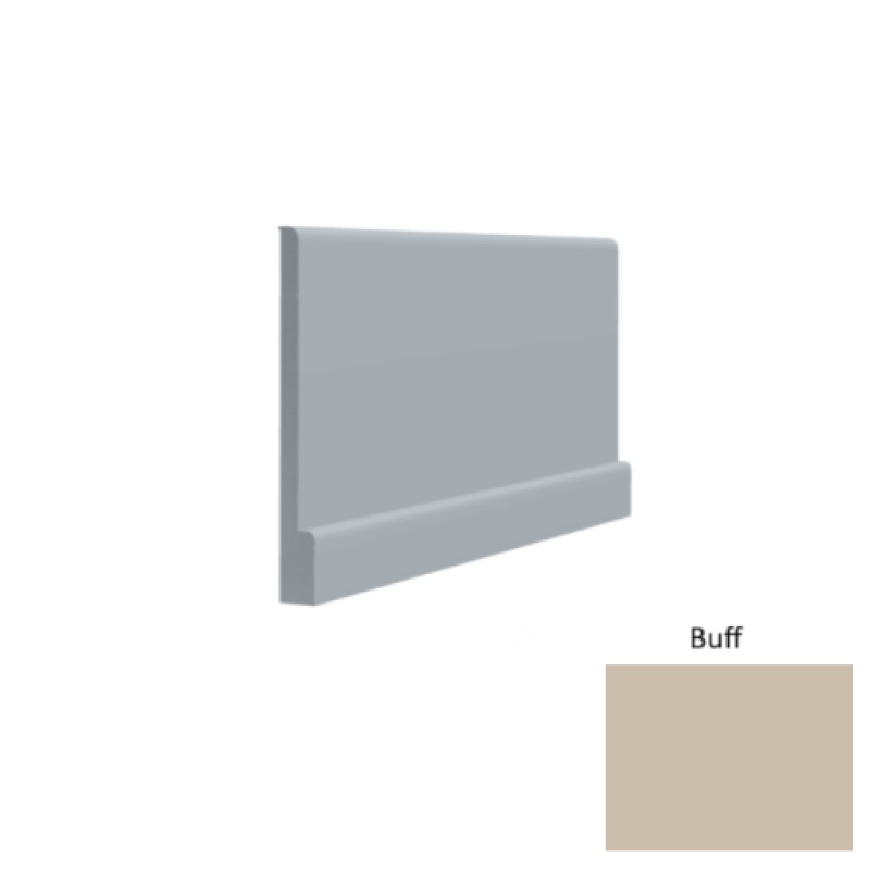 Contours #05 Simplicity Bold Buff Rubber Profiled Wall Base - Satin - 4 1/2" X 8 Ft