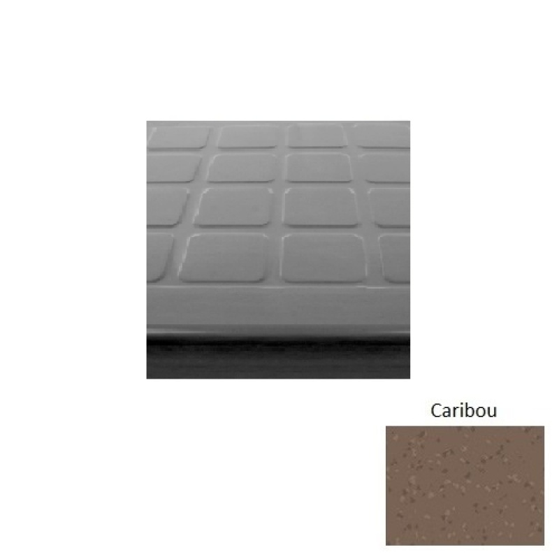 Symmetry 94 Caribou Raised Square Rubber (Sq) Stair Tread - Textured