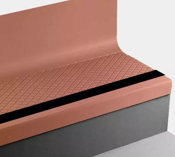 Johnsonite Tangerine Tango Diamond Rubber Stair Tread