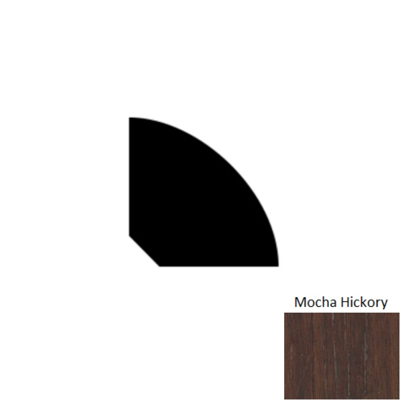 Windridge Hickory Mocha Hickory Prefinished Hardwood Quarter Round Trim
