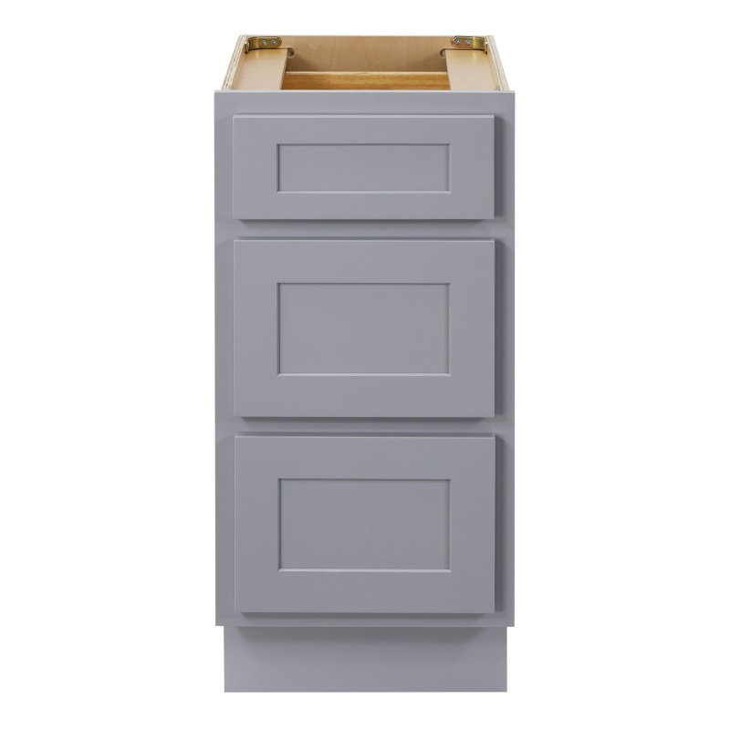 Cvd Grey Wood 3 Drawers Bathroom Cabinet - 15" X 21" X 32.5" - Grey