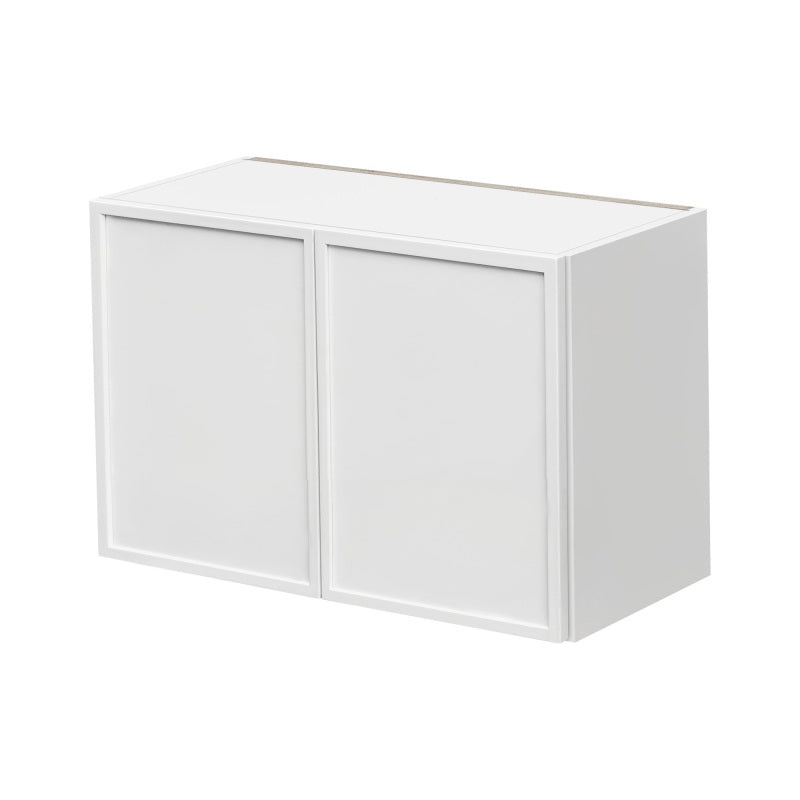 Shady White Slim Shaker Wood Kitchen Wall Cabinet