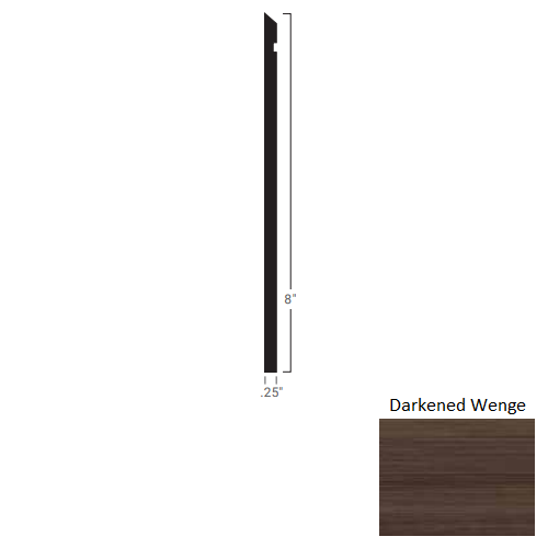 Darkened Wenge Rubber Masquerade Wall Base