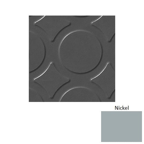 Flextones Nickel Textured Rubber Tile 18" x 18"