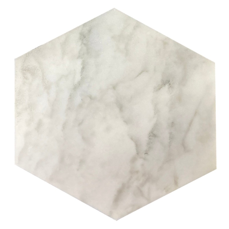 Calacatta Oliva Marble Mosaic - 10" Hexagon