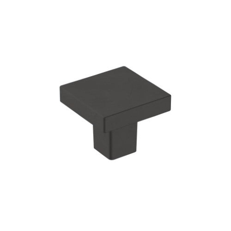 Monument Zinc Cabinet Knob - Matte Black - 1 3/16" (30 Mm) Length