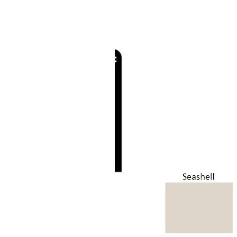Vcb Seashell Vinyl Wall Base 4" x 120 Ft x 1/8" Straight