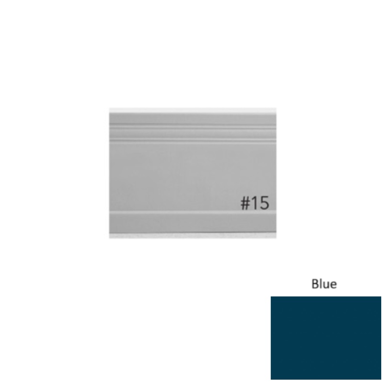 Pinnacle Plus #15 Impluse Blue Rubber Coil Wall Base - 5 1/4" X 60 Ft