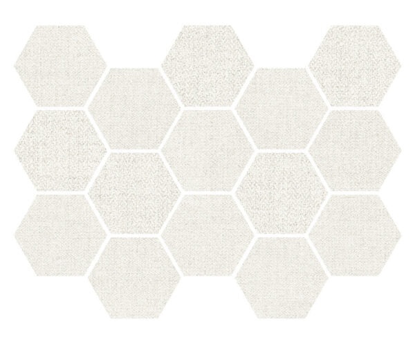 Fibra Calm Porcelain Mosaic - 3" Hexagon - Matte