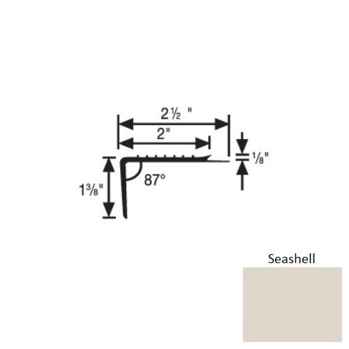 Flextones Seashell Vinyl Square Stair Nosing