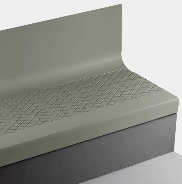 Johnsonite Glenhaven Diamond Textured Rubber Stair Tread with Riser