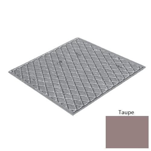 Flextones Taupe Rubber Diamond Landing Tile - Textured - 27" X 27"