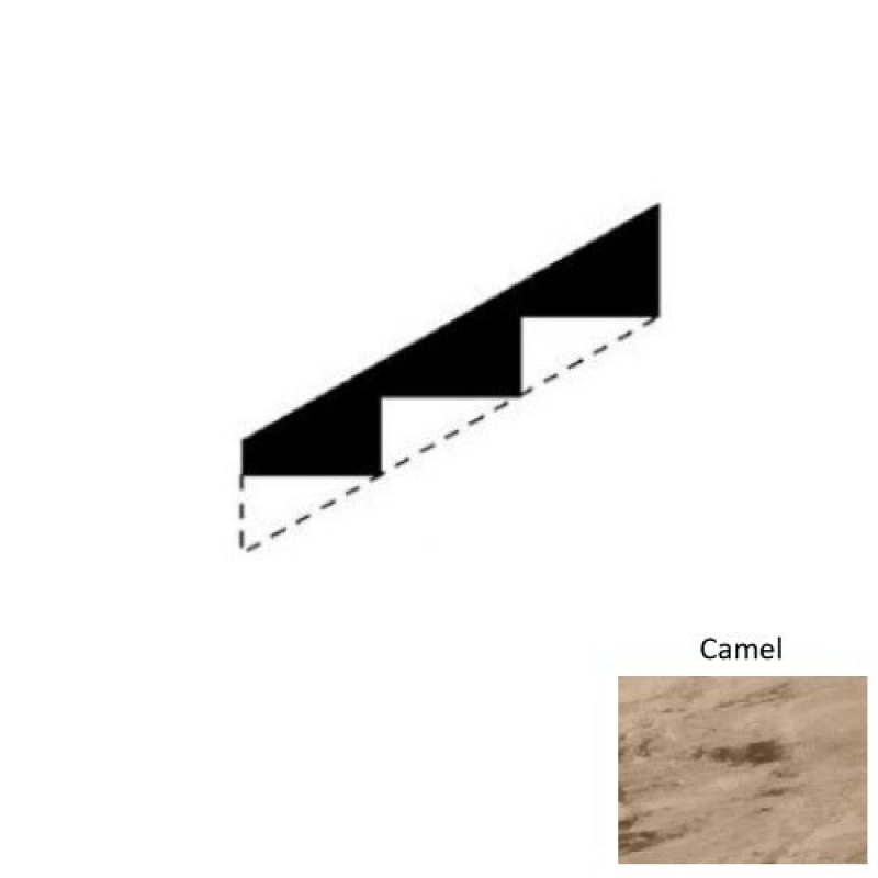 Marbleized Camel Rubber Stringers - Smooth