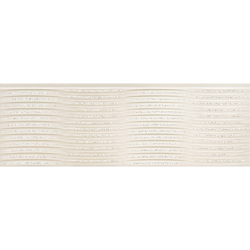 Stargaze Cassiopeia White Ceramic Tile - Matte - 9.8" X 29.5"