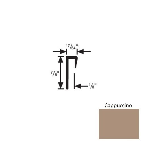 Flextones Cappuccino Vinyl 197 Square Resilient Cove Cap