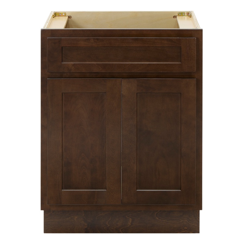 Cvd Brown Wood Freestanding Bathroom Cabinet - 24" X 21" X 32.5" - Brown