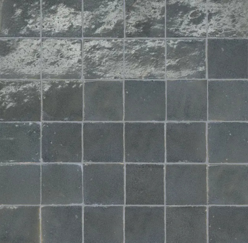 Zagora Charcoal Ceramic Mosaic - 2" X 2" - Glossy