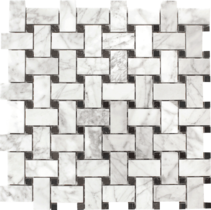 Pietra Antica Patara Stone Carrara White Mosaic Tile