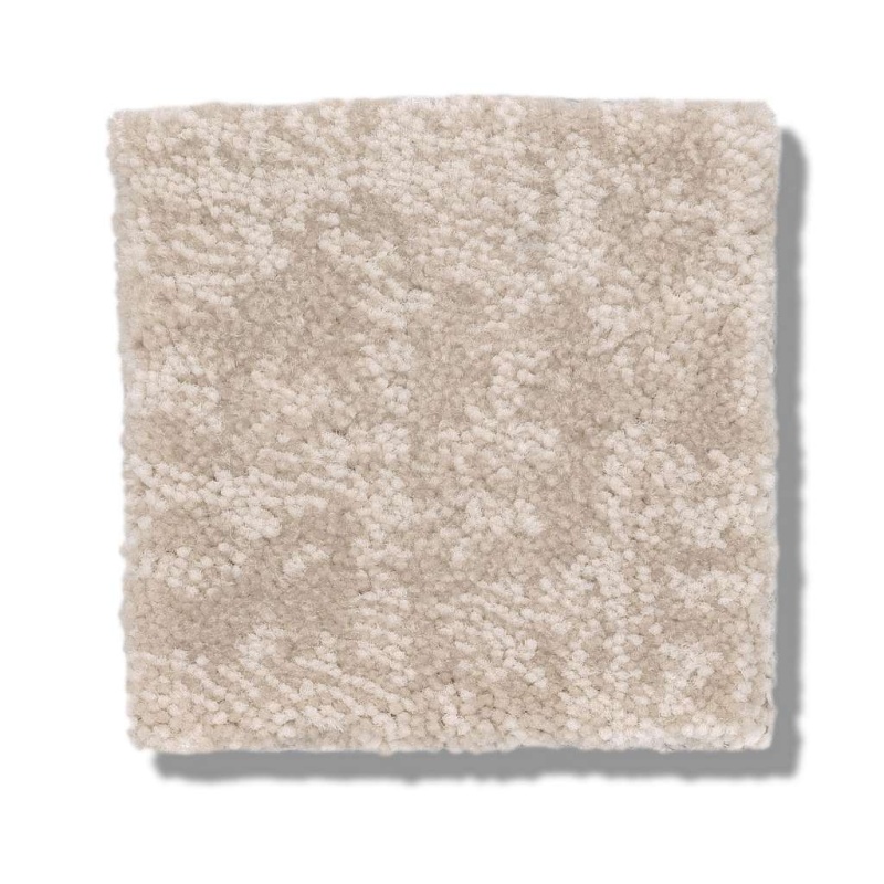Caress By Shaw Fine Structure Delicate Cream Nylon Carpet - Pattern