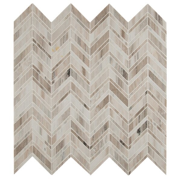 Palisandro Marble Mosaic - Chevron - Polished