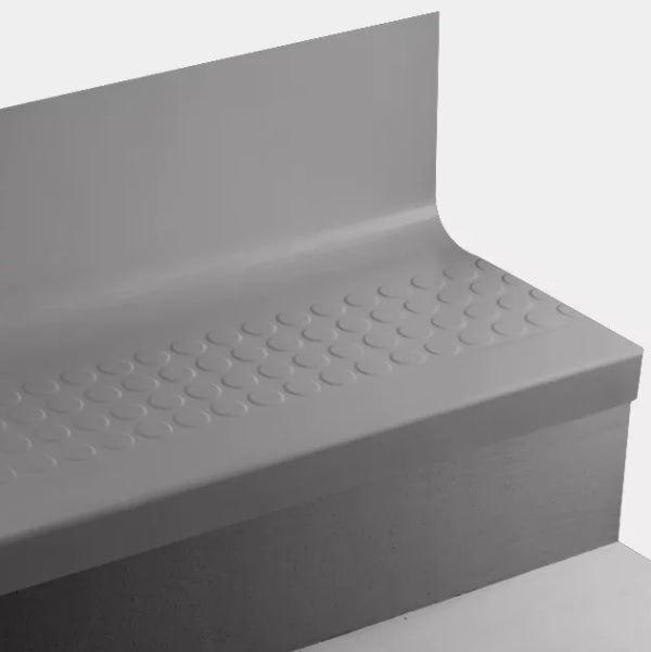 Johnsonite Shaded Raised Round Rubber Stair Tread with Riser