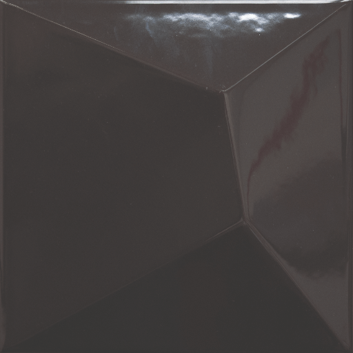 Vertex Line Black Ceramic Tile - Glossy - 6" X 6"