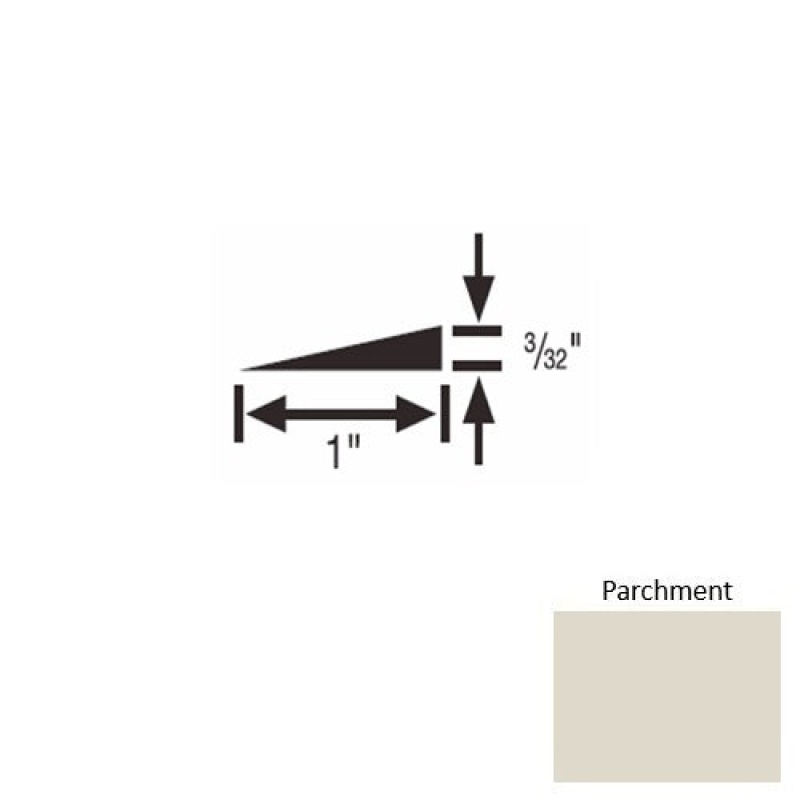 Solid 48 Parchment Rubber Reducer Strip