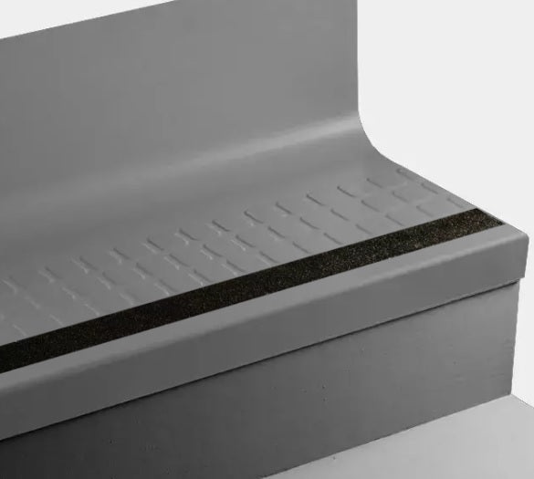 Johnsonite Mink Raised Square Rubber Stair Tread
