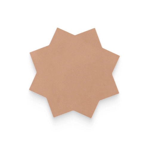 Atelier Terracotta Star Porcelain Tile - Matte - 6.5" x 6.5"